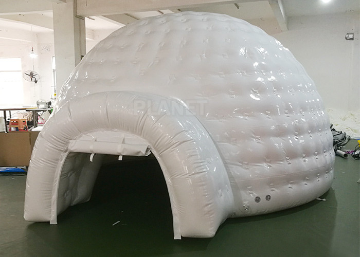 Cheap White Inflatable Igloo Tent Outside Diameter 4.8 Meter CE Certificated for sale
