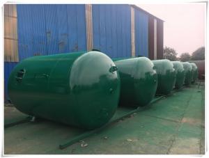 Cheap Horizontal Air Receiver Tanks For Compressors , Stainless Steel Pressure Vessel for sale
