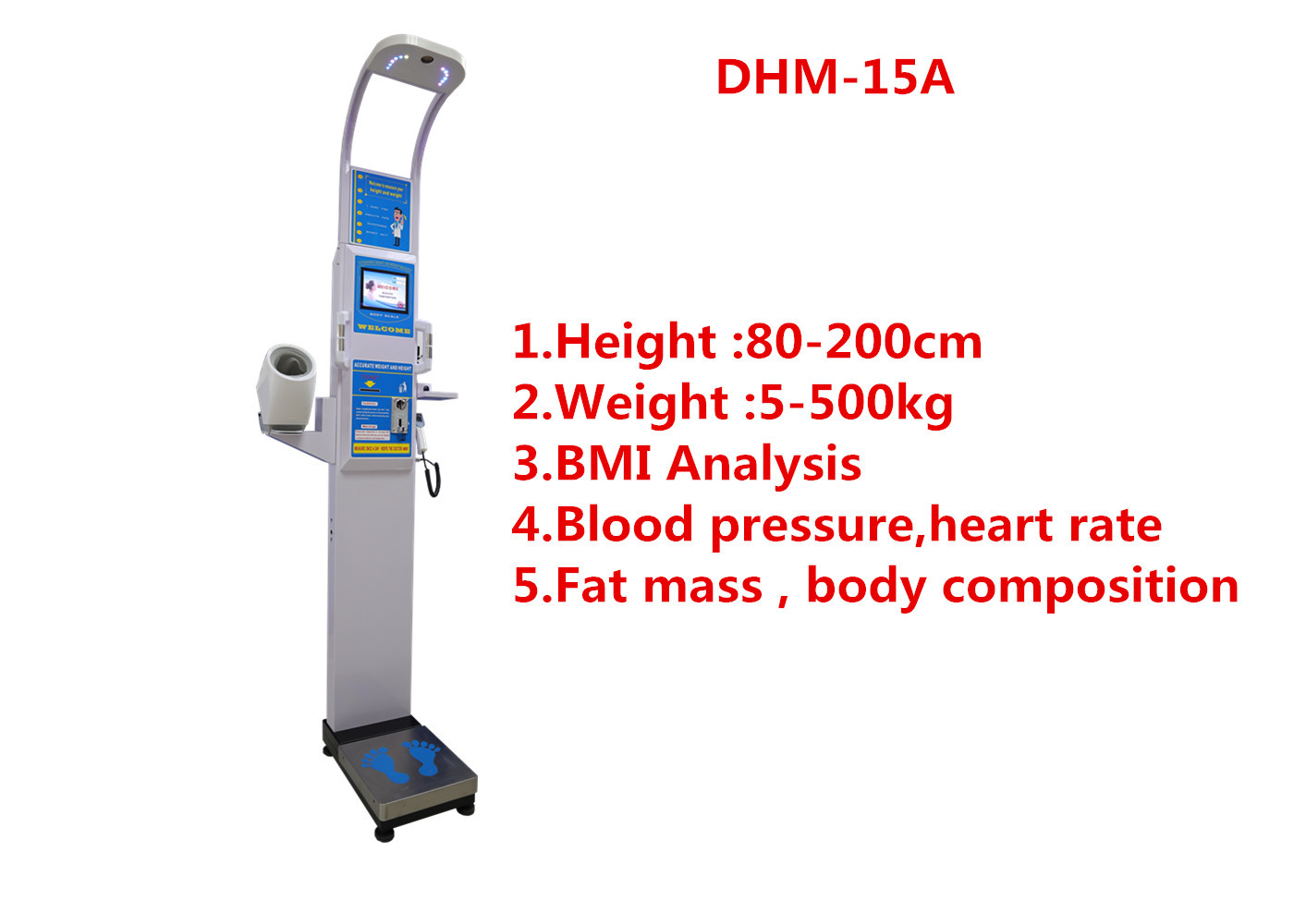 Cheap Medical height weight scales with fat mass , blood pressure, body water and BMI for sale