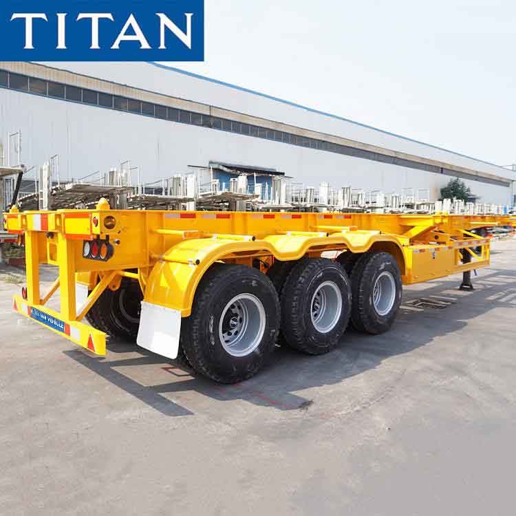 Cheap Tri Axle Chassis 40ft Container Chassis Trailers for Sale in Nigeria for sale