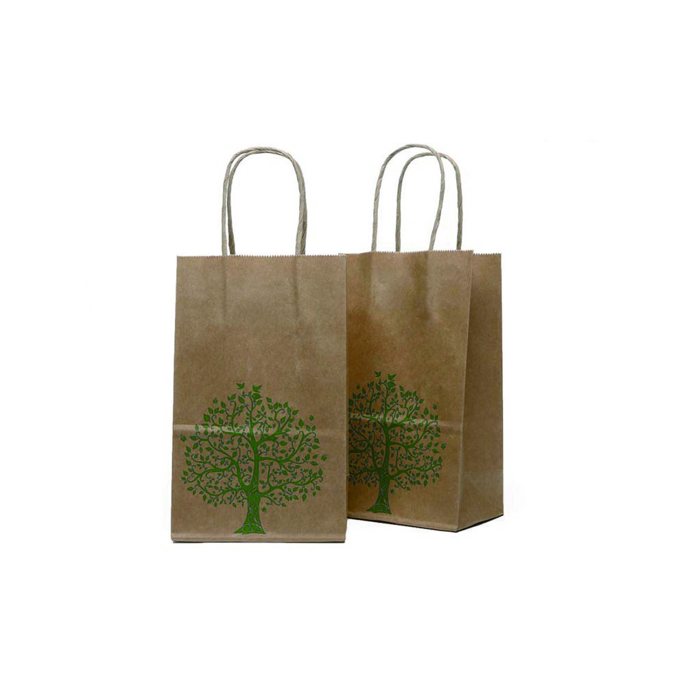 Quality Laminated 250g Printed Paper Bags with Handle Custom Printed Recyclable wholesale