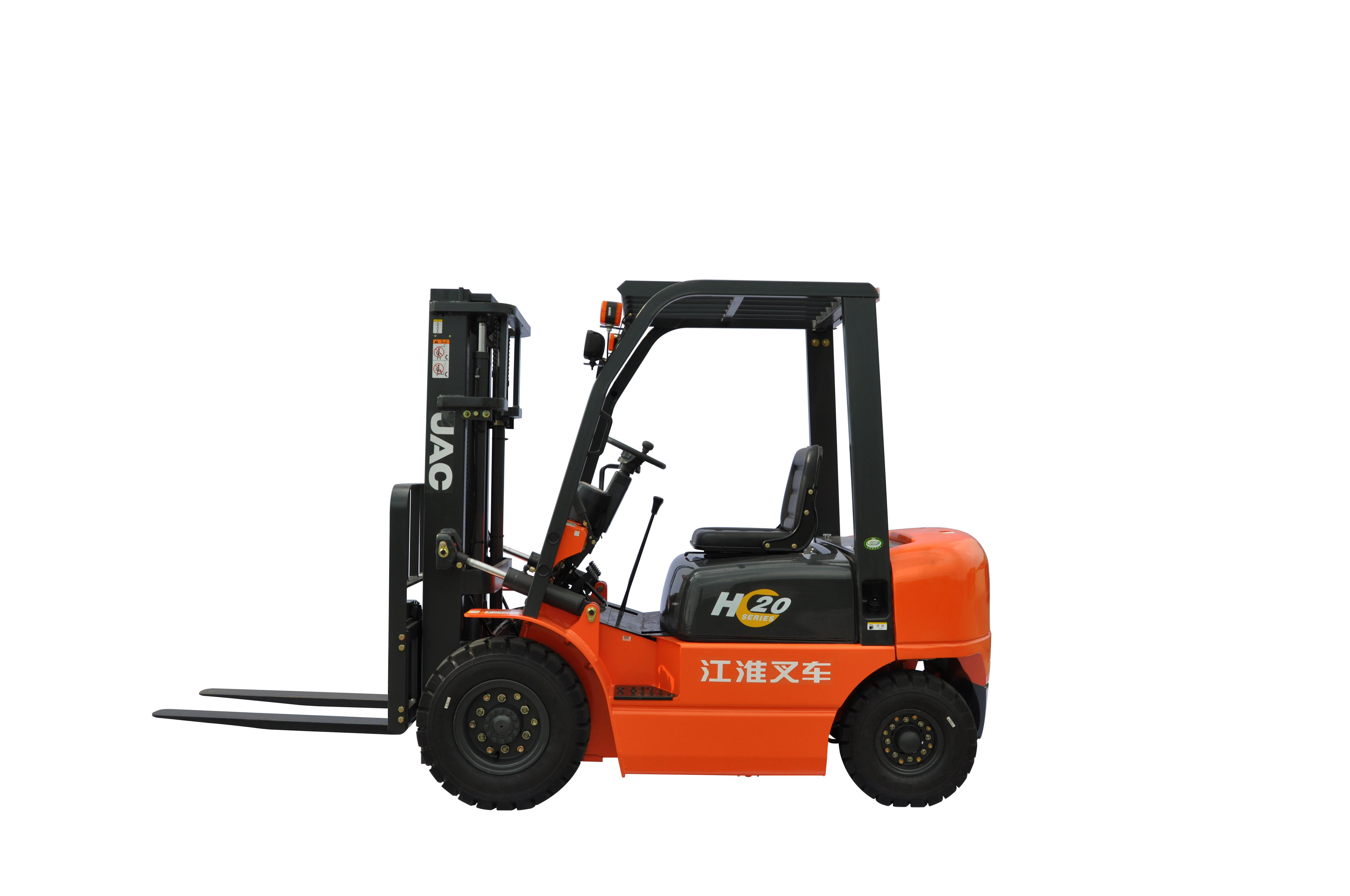 Cheap JAC Diesel Forklift Truck , Lifted Diesel Trucks With Excellent Manoeuvrability for sale