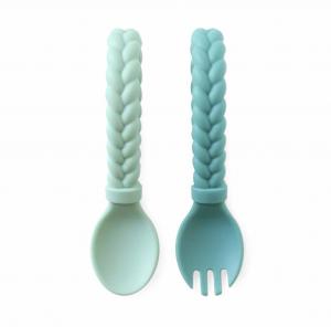 Cheap EN14350-2 Soft Silicone Spoon No BPA Exquisite Gift Set for sale