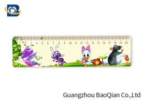 Cheap Kids Stationery Gifts 3D Custom Plastic Rulers , Lenticular Image Printing Beautiful Figure for sale
