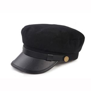 Cheap Plain Military Peaked Cap / Short Brim Military Cap 56-60cm Size Eco Friendly for sale