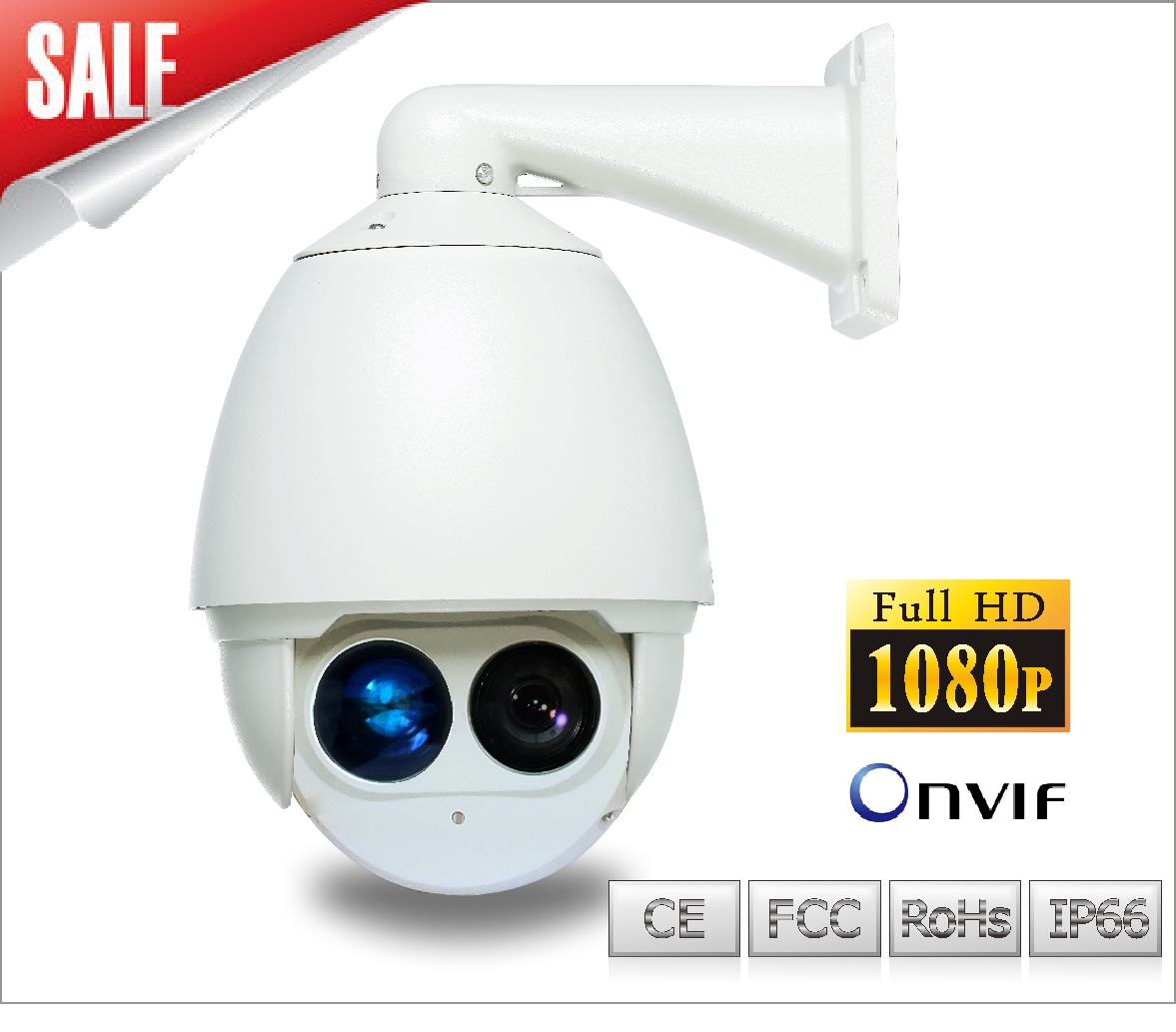 Cheap 1080P network synchronized zoom infrared high speed dome camera for sale