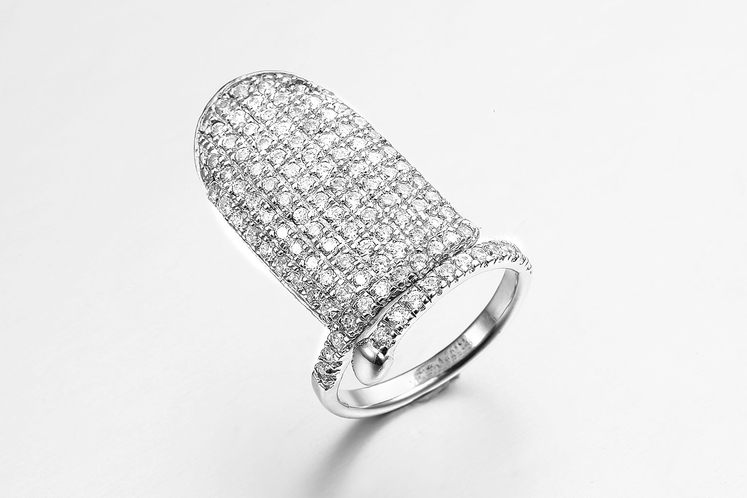 Cheap Cluster Sterling Silver CZ Stackable Rings 2.7g Cubic Zirconia Stackable Bands for sale