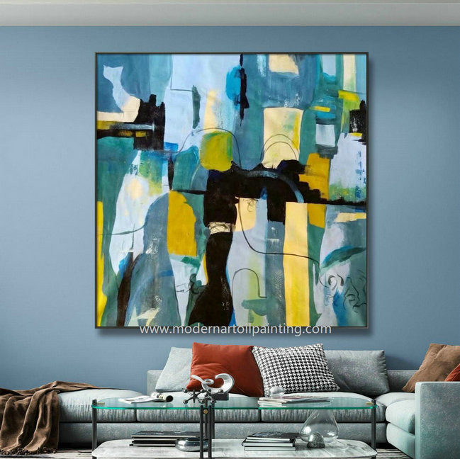 Cheap Living Room Decorative Abstract Art Canvas Paintings Unframed Wall Art Oil Painting for sale