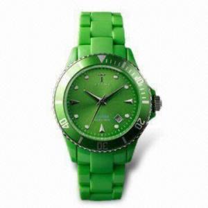 Cheap Fashionable Quartz Wristwatch with Japanese Movement, Plastic Case, Customized Designs are Available for sale