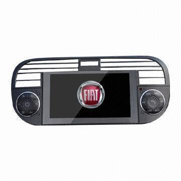 Cheap FIAT 500 Car DVD Player with GPS Navigation + Can Bus, 800 x 480-pixel Resolution, 3.8kg Weight for sale