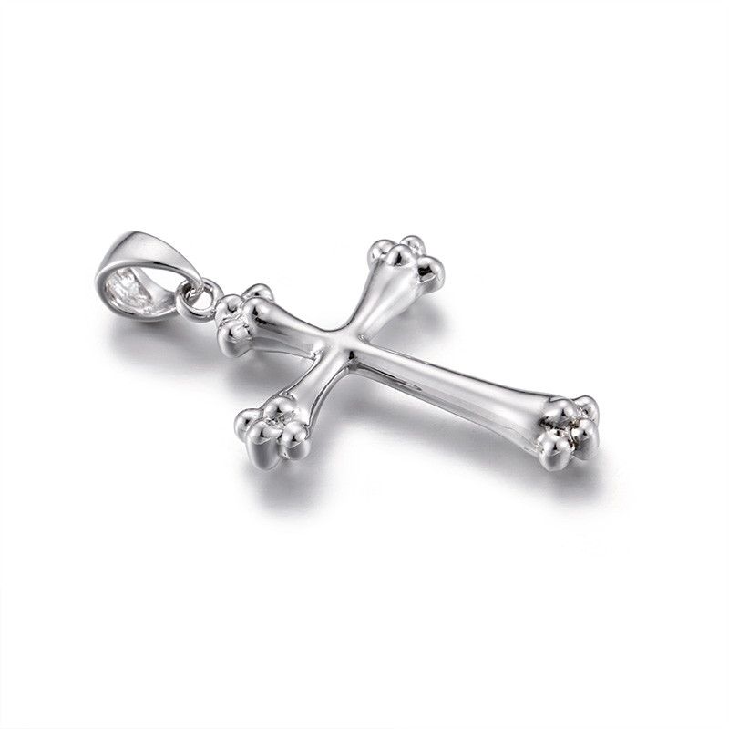 Cheap 2.50 Grams Sterling Silver Crucifix Pendant Valentines Day Mens for sale