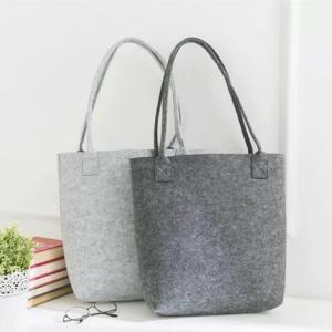 Cheap Free Sample Lowest MOQ High Quality Big Tote Bag Shopping Felt Handbags. size is 35cm*30cm 2mm microfiber material. for sale