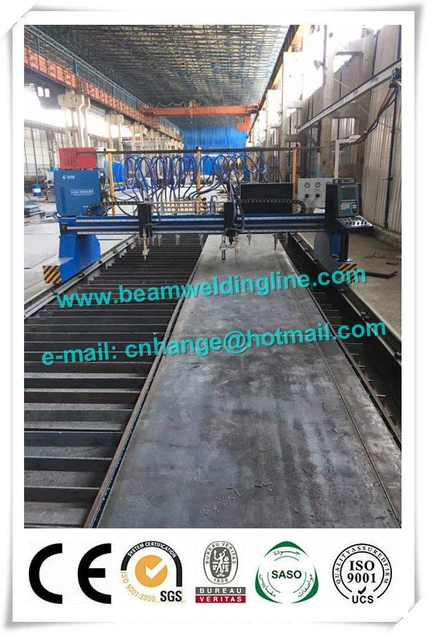 Cheap Light H Beam Production Line , Steel Conatruction H Beam Welding Line for sale