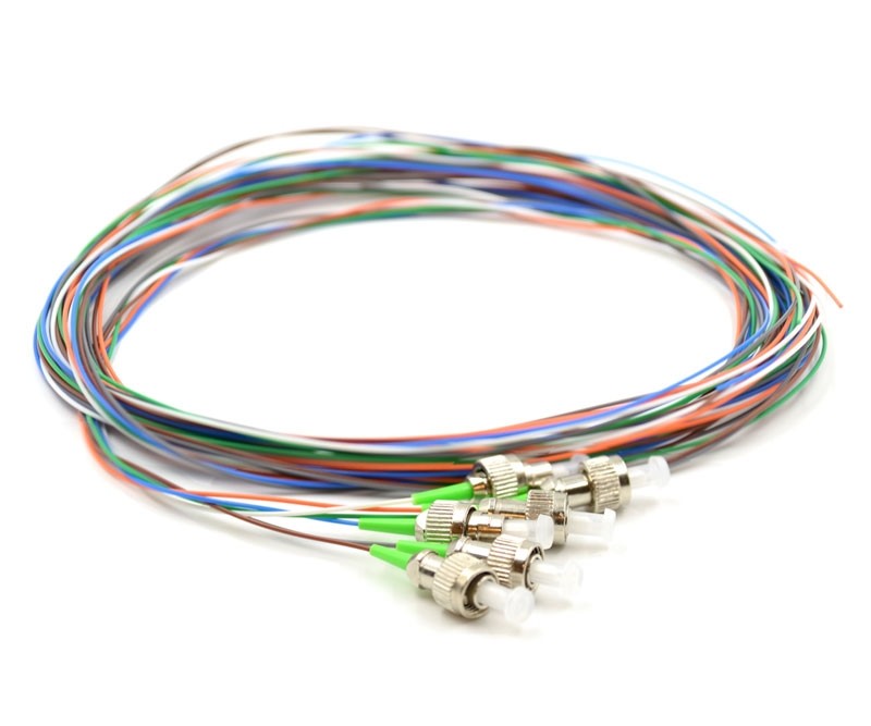 Cheap Indoor Terminated Fiber Optic Pigtail FC APC Low Insertion Loss Custom Length for sale
