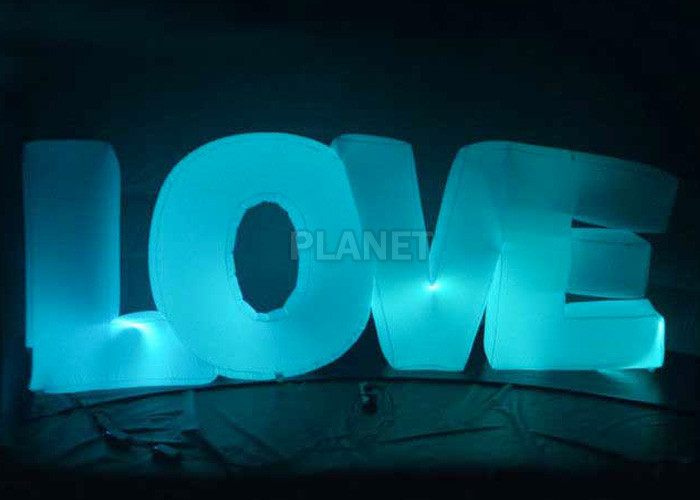 Cheap Wedding Inflatable Lighting Decoration Love Led Letter Balloon For Stage for sale