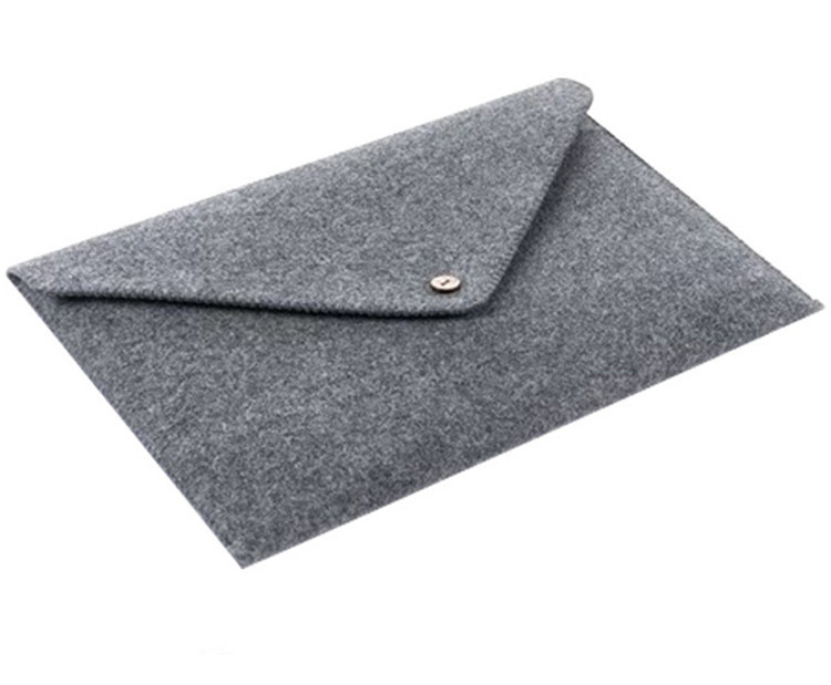 Buy cheap Hot selling unique design gray OEM design folder shape laptop felt bag. size IS from wholesalers