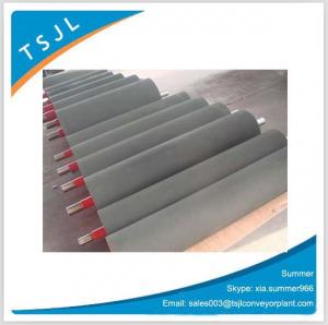 China Belt conveyor pulley design rubber lagged drum pulley on sale