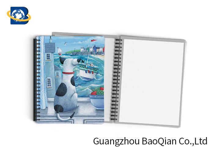 Cheap Durable Custom Printed Notebooks , A4/A5/A6 3D Lenticular Cover CMYK Offset Printing for sale