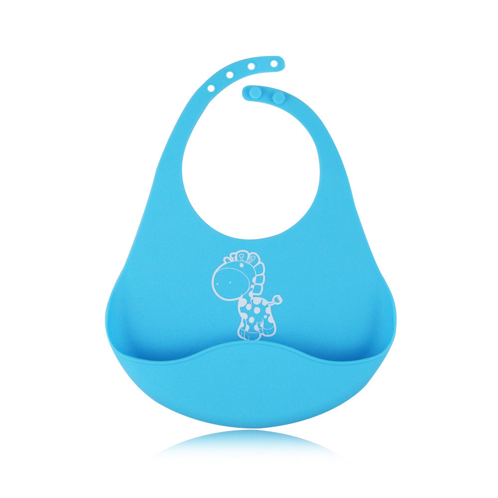 Cheap Foldable Waterproof Silicone Bib Easily Wipes Clean Four Seasons Available for sale