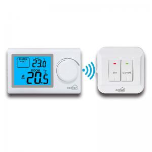 China LCD Screen Heating Floor Electronic Wireless Wall Thermostat  , RF Room Thermostat For Home on sale