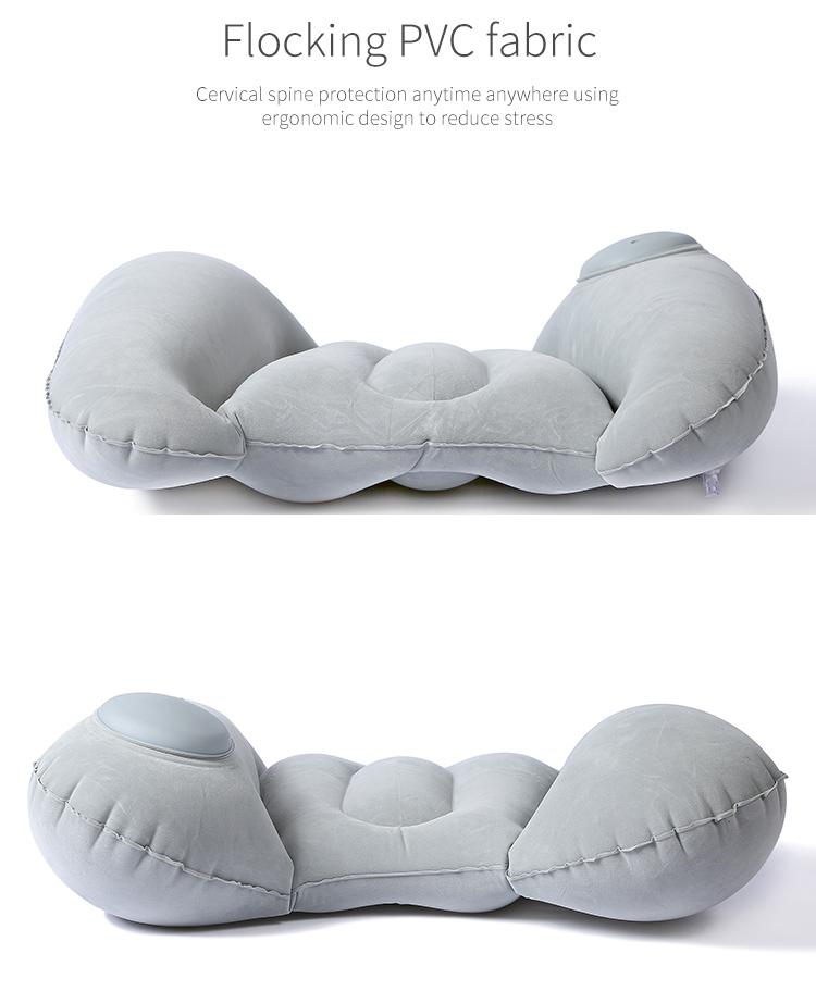 SW9014 large valve Inflatable Travel Pillow car lumbar Chair posture support lower back support Travel Cushion
