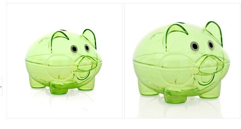 Cheap Safe Simulation Transparent Piggy Bank Environmentally Friendly for sale