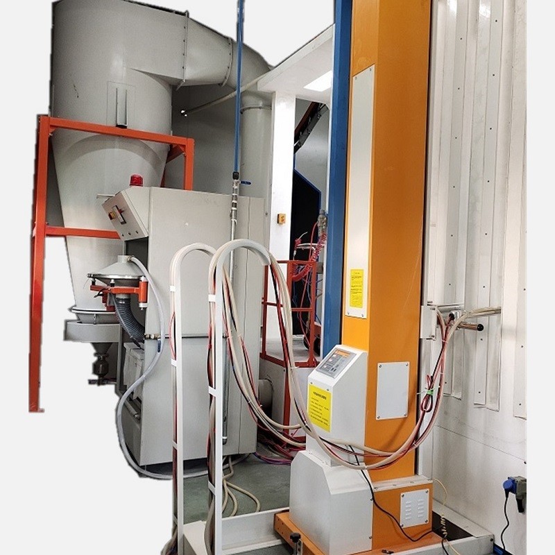 Cheap PLC Automatic Powder Coating Booths Semi Automatic Powder Assembly Line for sale