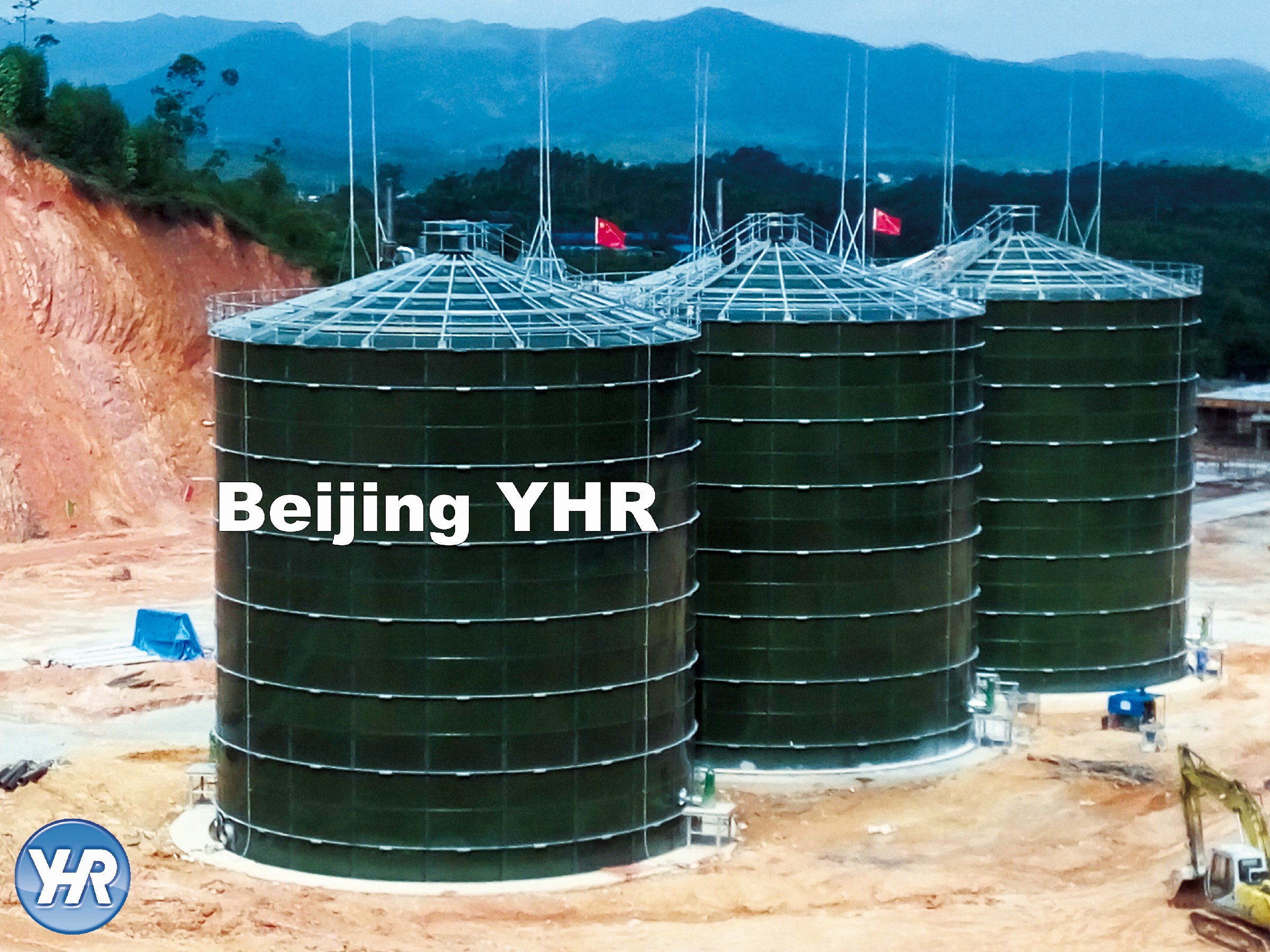 Cheap 5000 M3 Anaerobic Digester Tank Glass Fused To Steel Material Fast Installation for sale