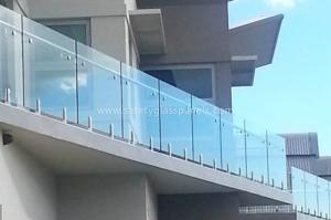 Cheap Frosted Decking Balustrade Glass Heat Resistant Glass Banisters For Homes for sale