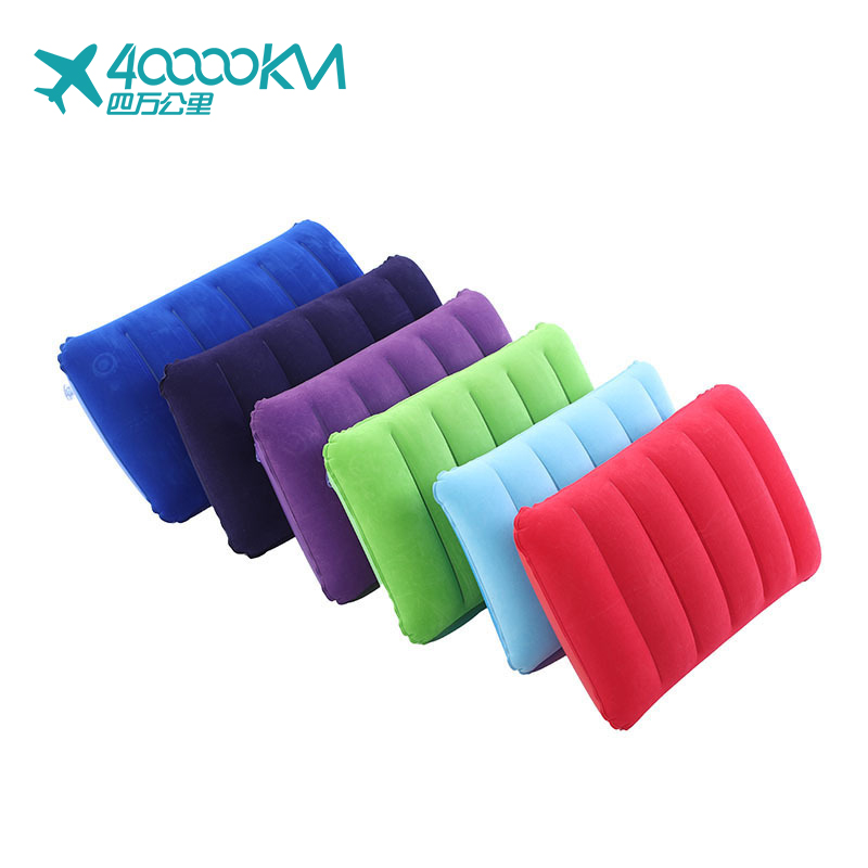 WMXP0027 High Quality Inflatable Travel Pillow Soft Office Airplane Sofa Use PVC inflatable Foot Supporting Pillow Pad