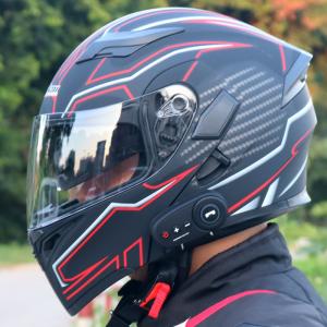 China Hot sale double lenses full face bluetooth motorcycle helmet full face motorcycle helmets on sale