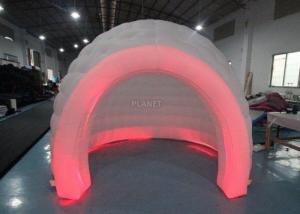 Cheap 3m White Oxford Cloth Inflatable Bubble Igloo Dome Tent With Led Light for sale