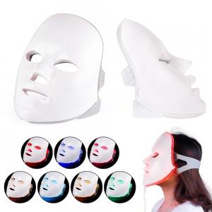 Cheap 10W LED Face Mask PDT Photon 7 Colors Shield Facial Mask Led Light Therapy for sale