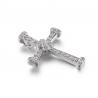 Buy cheap Anti-Allergic White Cross Pendant For Women Silver Plated 1.5mm from wholesalers