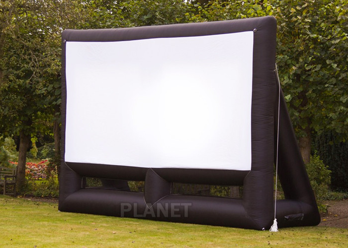 Cheap Custom 6 Meter Inflatable Cinema Screen Flame Retardant For Parties / Weddings for sale