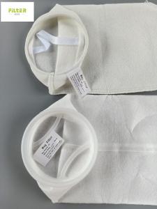 Cheap Polypropylene Polyester 100 Micron Filter Bag With Hot Melt / Sewing Thread for sale