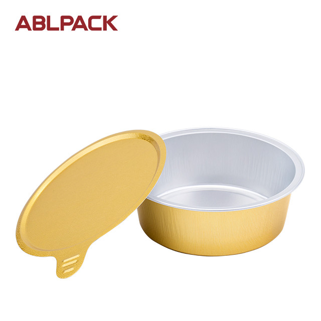 Cheap 150ML Cake Boxes And Packaging Aluminium Pudding Bowls Disposable Packaging For Freezer And Microwave for sale