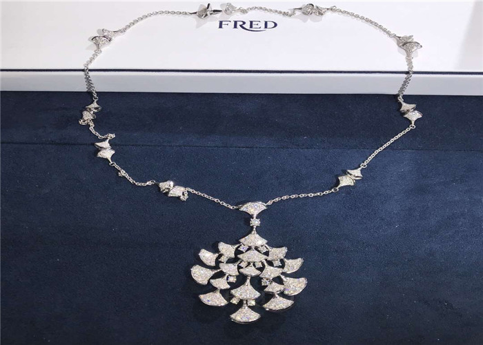 Cheap Bulgari Divas Dream 4.1ct 31.5g 18K Gold Diamond Necklace fashion jewelry boutique for sale