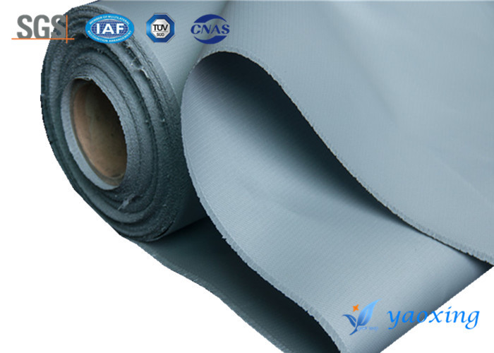 China Double Sides Silicone Rubber Coated Fiberglass Fabric With Grey Color on sale