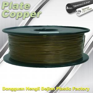 Cheap 1.75 Mm 3D Printer Metal Filament Aluminum Copper Bronze Red Copper Brass for sale