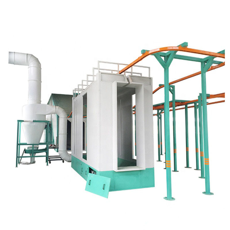 Cheap Compact Powder Coating Line Color Coating Gas Heating for sale