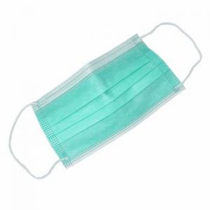 Cheap Antibacterial Disposable Earloop Face Mask Green Color OEM ODM Available for sale