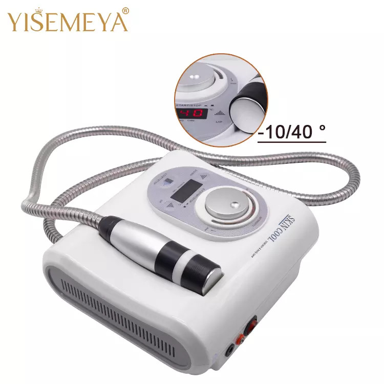 Cheap 2022 Portable EMS Heating And Cooling System Thin Face Skin Care Massager Shrink Pores Handheld facial Device for sale