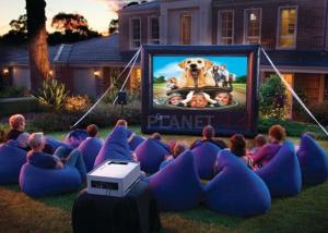 Cheap Advertising Inflatable Outdoor Movie Screen CE / UL Blower With Repair Kits for sale