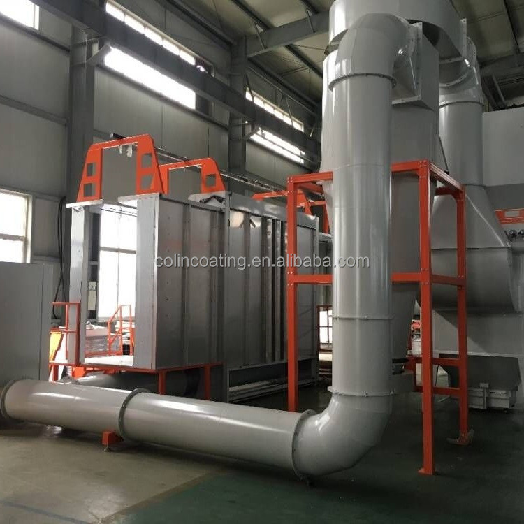 Cheap CE Fast Color Change Booth Powder Coating Production Line With Powder Supplying Center for sale