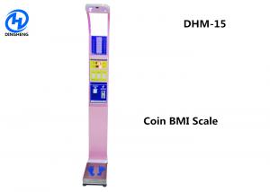 Cheap Iron medical height and weight scales with BMI analysis and coin for sale