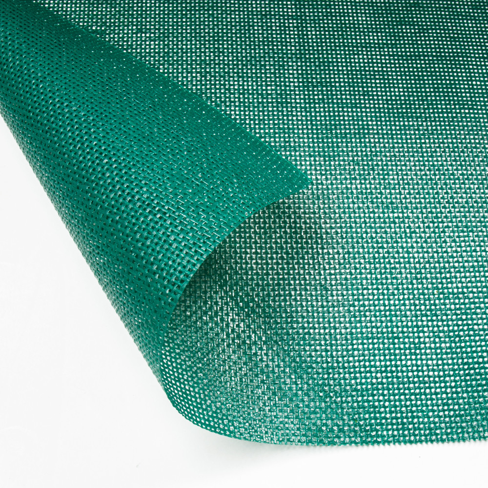 China PVC coated Polyester mesh fabric in white, green and grey, 210 cm wide, 0,43 mm thick and by the meter. on sale