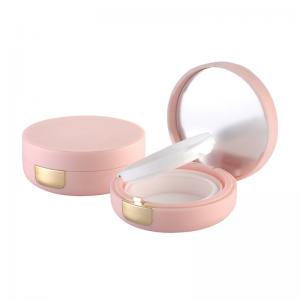 Cheap JL-PC102 15g Blusher Container Powder Cake Case Cosmetic Packaging Custom Empty Powder Cake Compact Case with Mirror for sale
