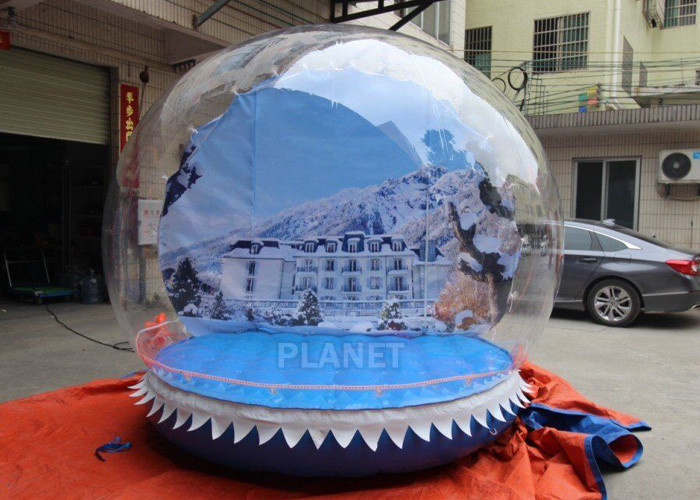 Cheap Outdoor 3m Inflatable Human Size Snow Globe For Promotion for sale