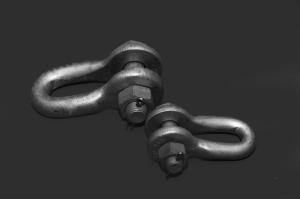 Cheap High Voltage Clevis Shackle , Transmission Line Fittings 100kN - 400kN Tensile Strength for sale